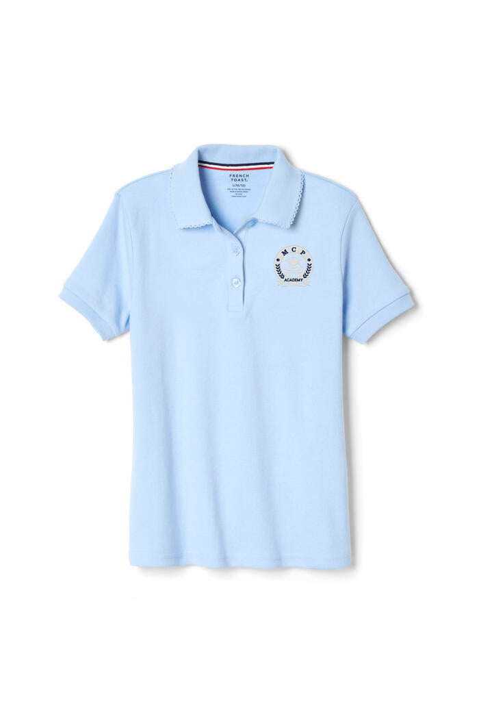 MCP ACADEMY GIRLS POLO W/PICOT COLLAR- not available til July 2024